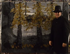 Mark Little original￼ canvas￼￼￼ Painting 81” X 62”(6ft. 9in)Abstract Landscape