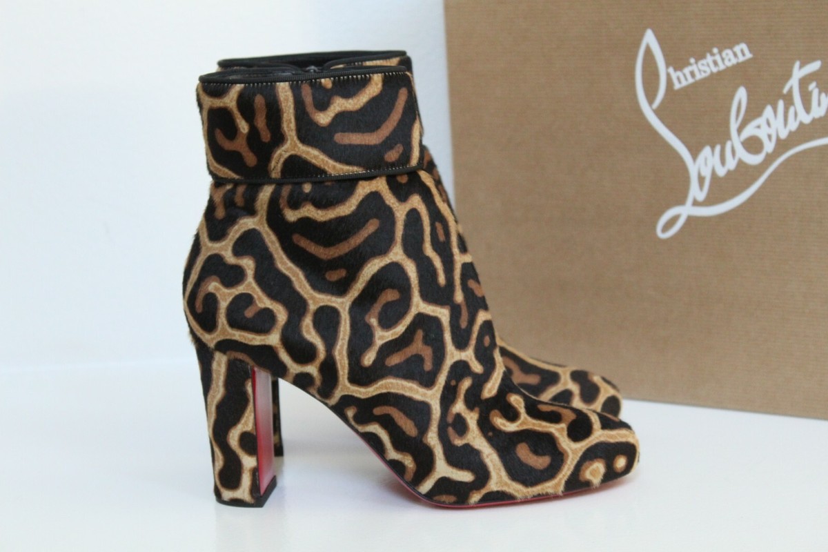 New sz 6 / 36 CHRISTIAN LOUBOUTIN Moulamax Pony Leopard Miaou