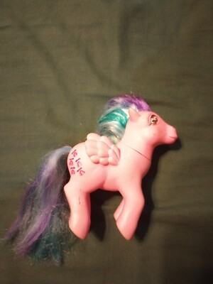 Vintage 1985 G1 My Little Pony Pink Twinkle Eye Eyed Whizzer Pegasus Hasbro