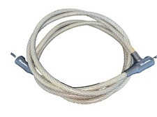 Lot Of 2-Master Lock 6ft x 3/8 Braided Steel Looped Security Cable With Keys