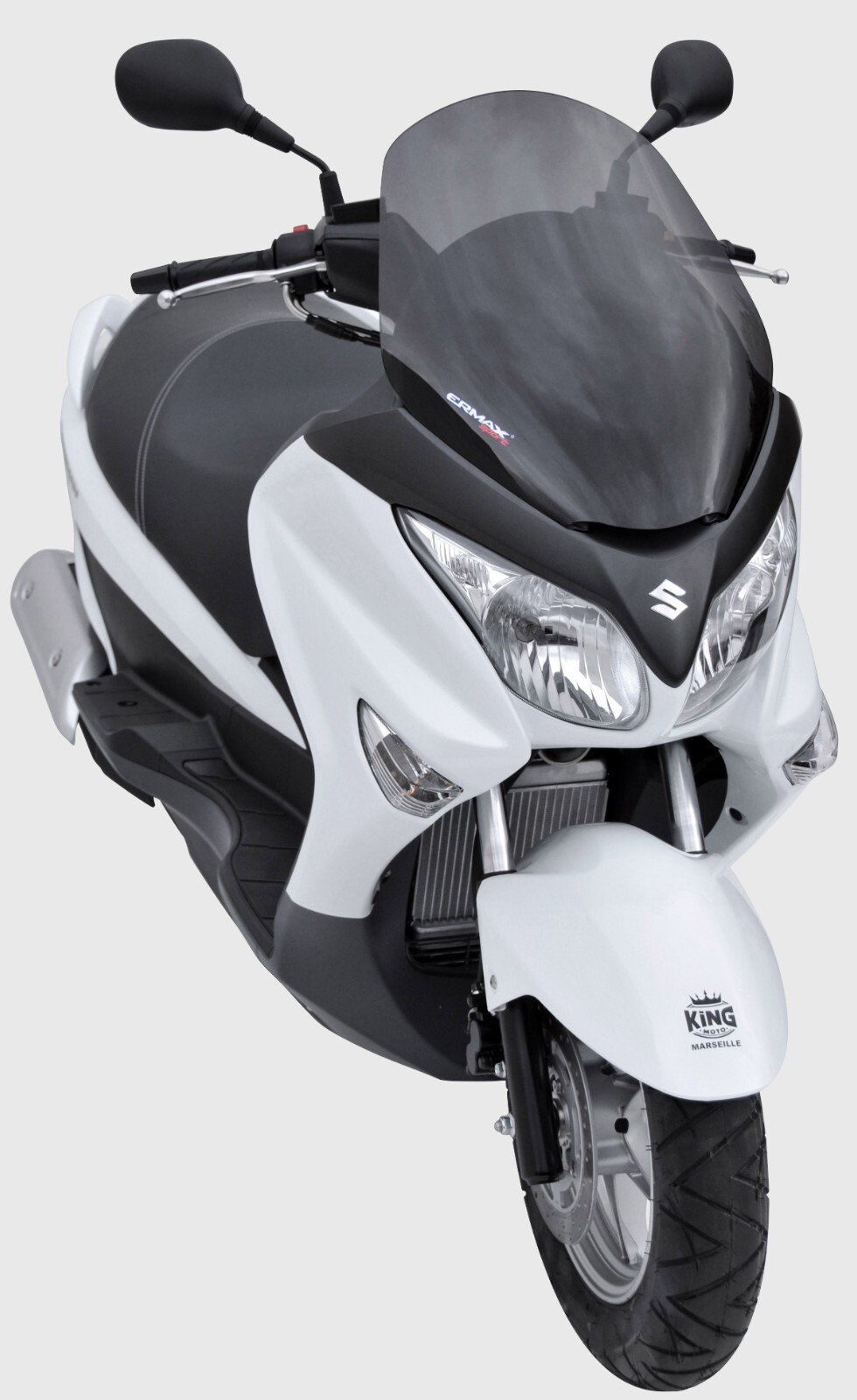 Bulle sport Ermax pour Burgman UH 125 noir clair 2007-2021