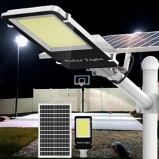 High Powered Solar Street Light Outdoor Dusk to Dawn For basketball court US