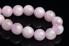 7-8MM Genuine Natural Purple Pink Kunzite Beads Grade AAA Round Loose Beads 7"