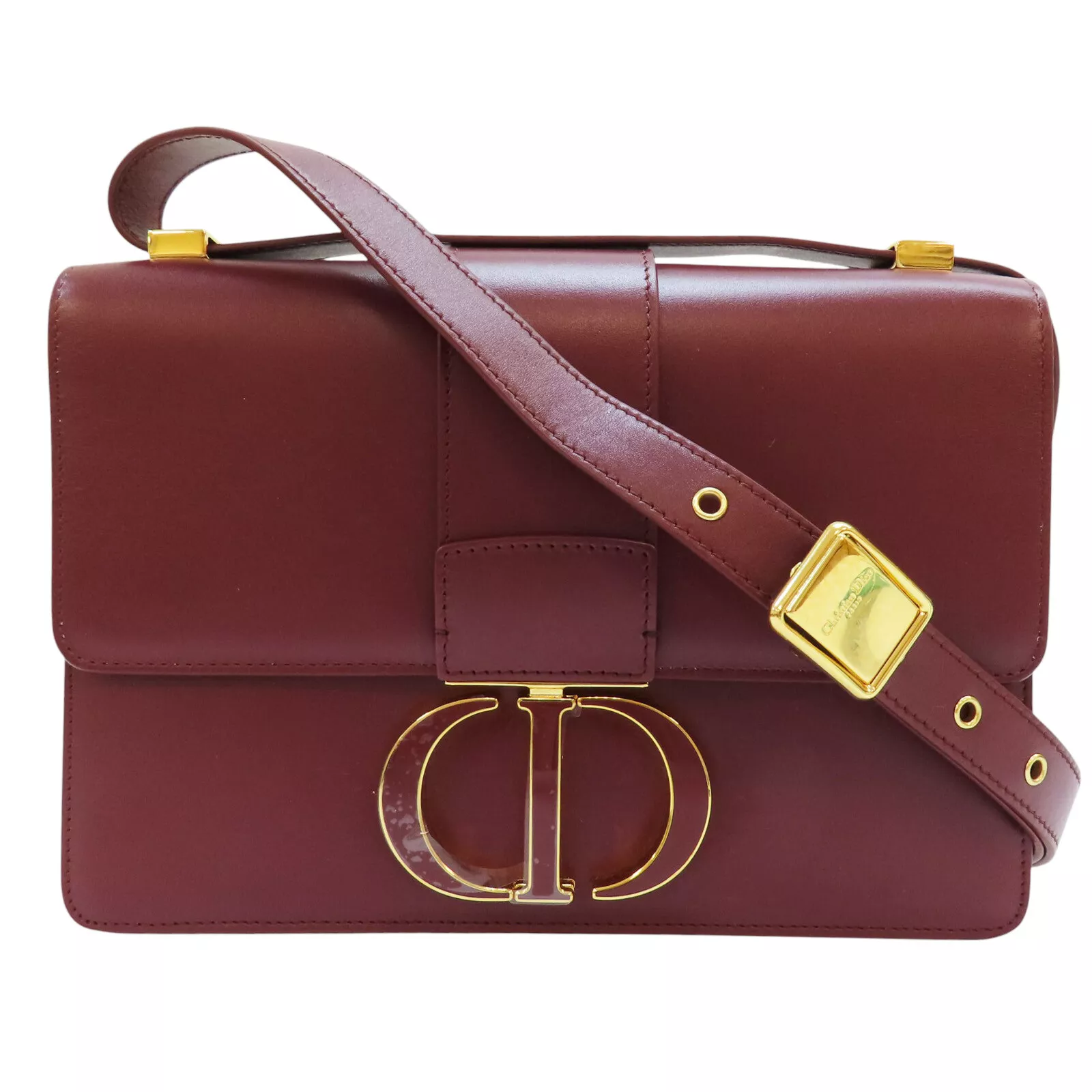 Sac bandoulière DIOR 30 Montaigne en veau rouge