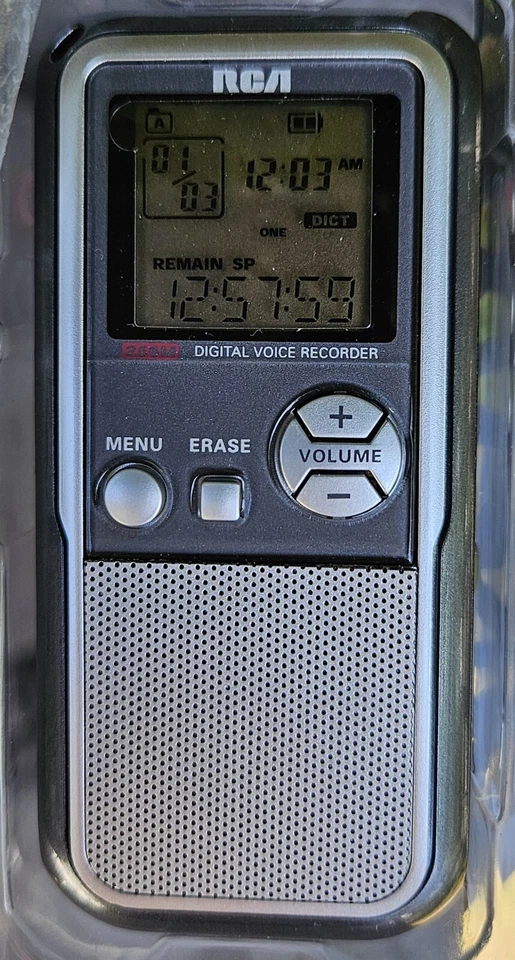 NOB* RCA RP5120 Handheld Digital Voice Recorder 256 MB, 104 Hours USB, To Pc - Image 2 of 4