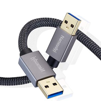 2ft USB 3.0 Male to Male Cable A to A Supports Data Transfer up to 5 Gbps Com...