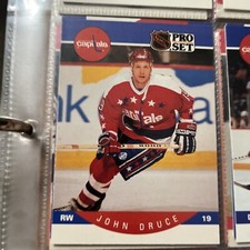 1990-91 Pro Set Hockey Card John Druce Washington Capitals #310