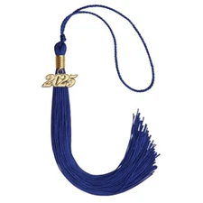 Endea Graduation Royal Blue Tassel With Gold Date Drop
