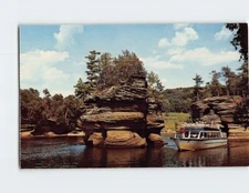 Postcard  The Sugar Bowl Lower Dells of the Wisconsin River USA