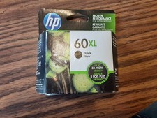 New Genuine HP 60XL Black Ink Cartridge CC641WN Sealed Expires April 2016
