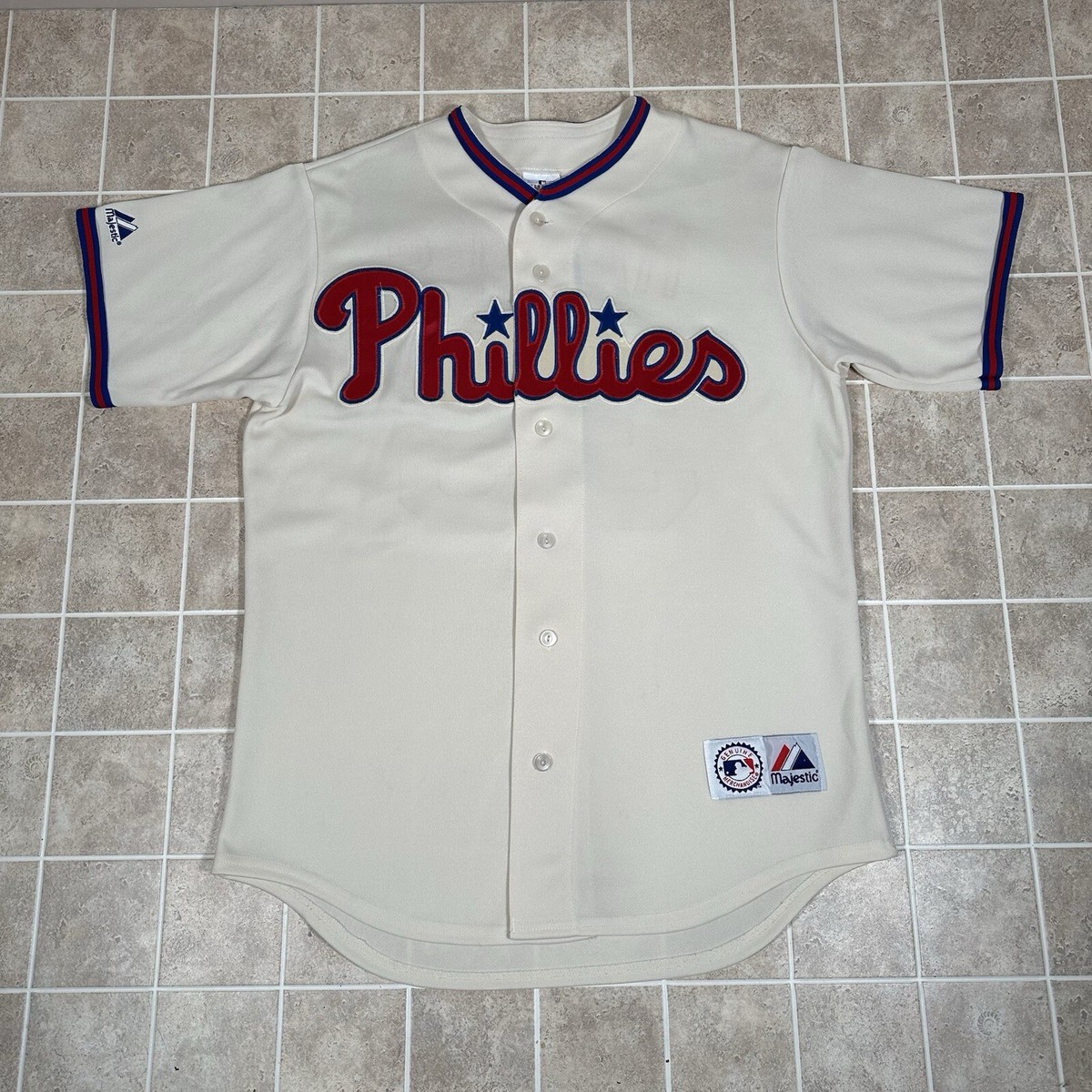 応援グッズ Philadelphia Phillies MAJESTIC JERSEY-T Majestic Philadelphia Phillies Shane Victorino #8 Red T