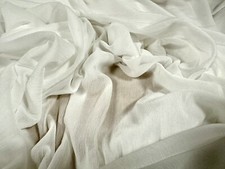 Stretch Chiffon leichter Jersey Stoff, pro Meter - einfach - weiß