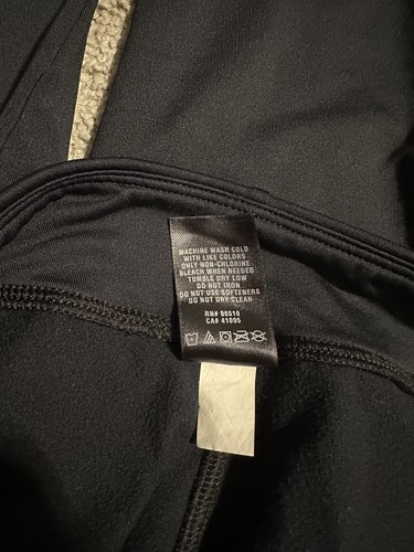 Under Armour Full Length Youth Junior Medium Leggings Black w/ White Logo - Picture 4 of 4
