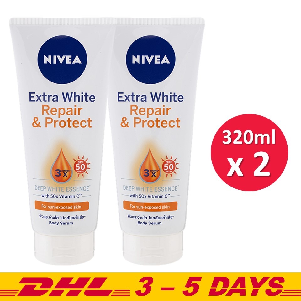 extra white body serum nivea