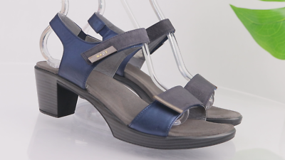 Naot Womens Intact Sandal Size 41 10 Blue Leather Adjustable Block