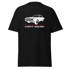 Premium T-Shirt For Chevrolet Chevy Malibu 1965 Enthusiast Birthday Gift