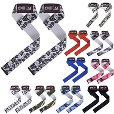 DEFY WEIGHT LIFTING STRAPS WEIGHTLIFTING BODYBUILDING WRIST BAR SUPPORT COTTON