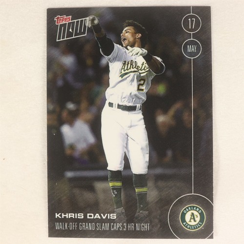 2016 Topps Now 81 Khris Davis