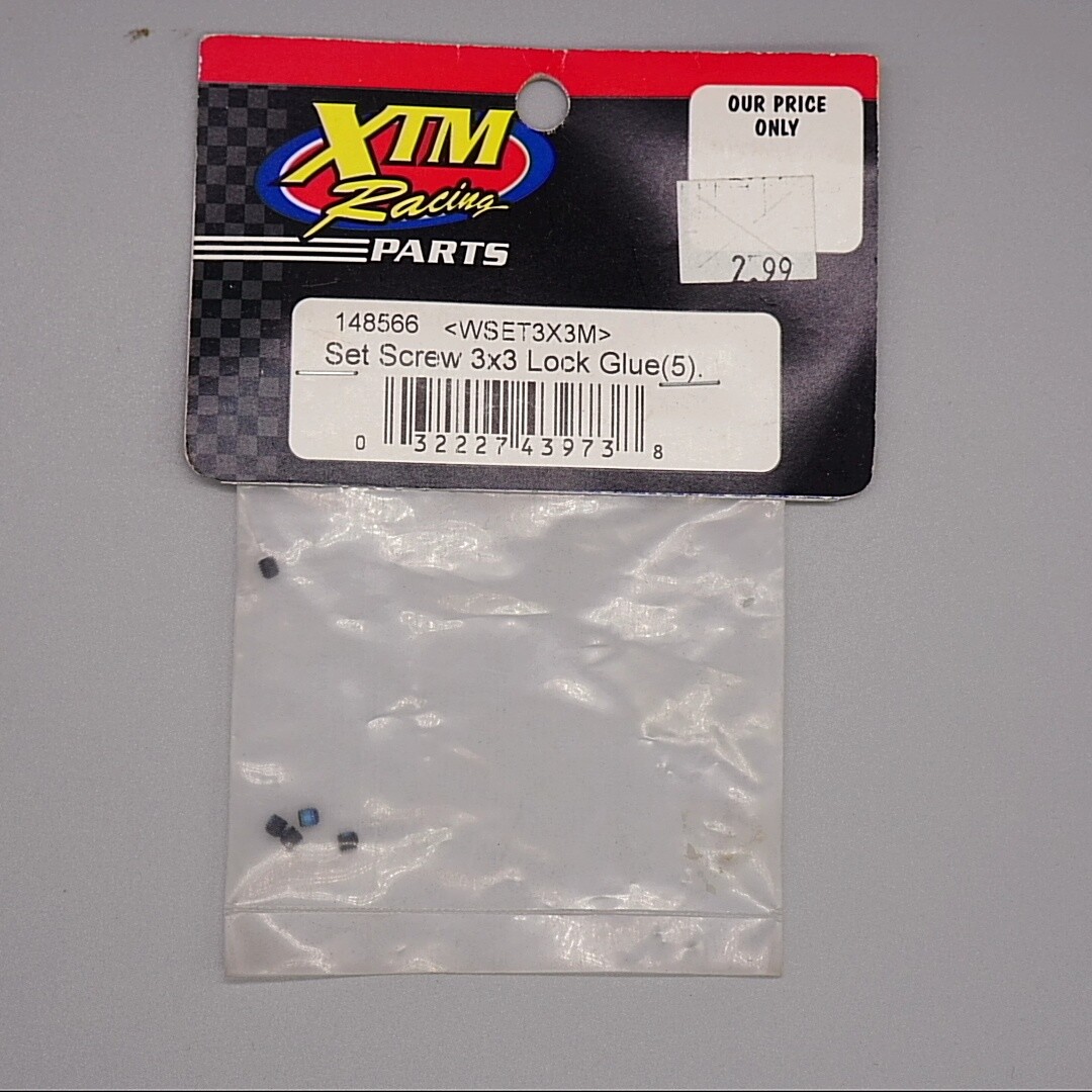 XTM Racing Parts - Set Screw 3x3 Lock Glue (5 pcs) - Model