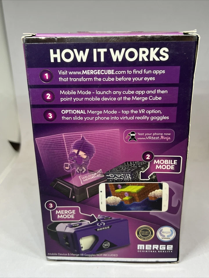 Cube Holographic Handheld AR/VR Hologram Merge iOS/Android Brand New In Box! - Image 3 of 4
