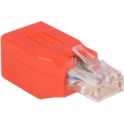 StarTech.com Cat6 Cable - Cat6 Crossover Adapter - GbE - Red - Ethernet Network 