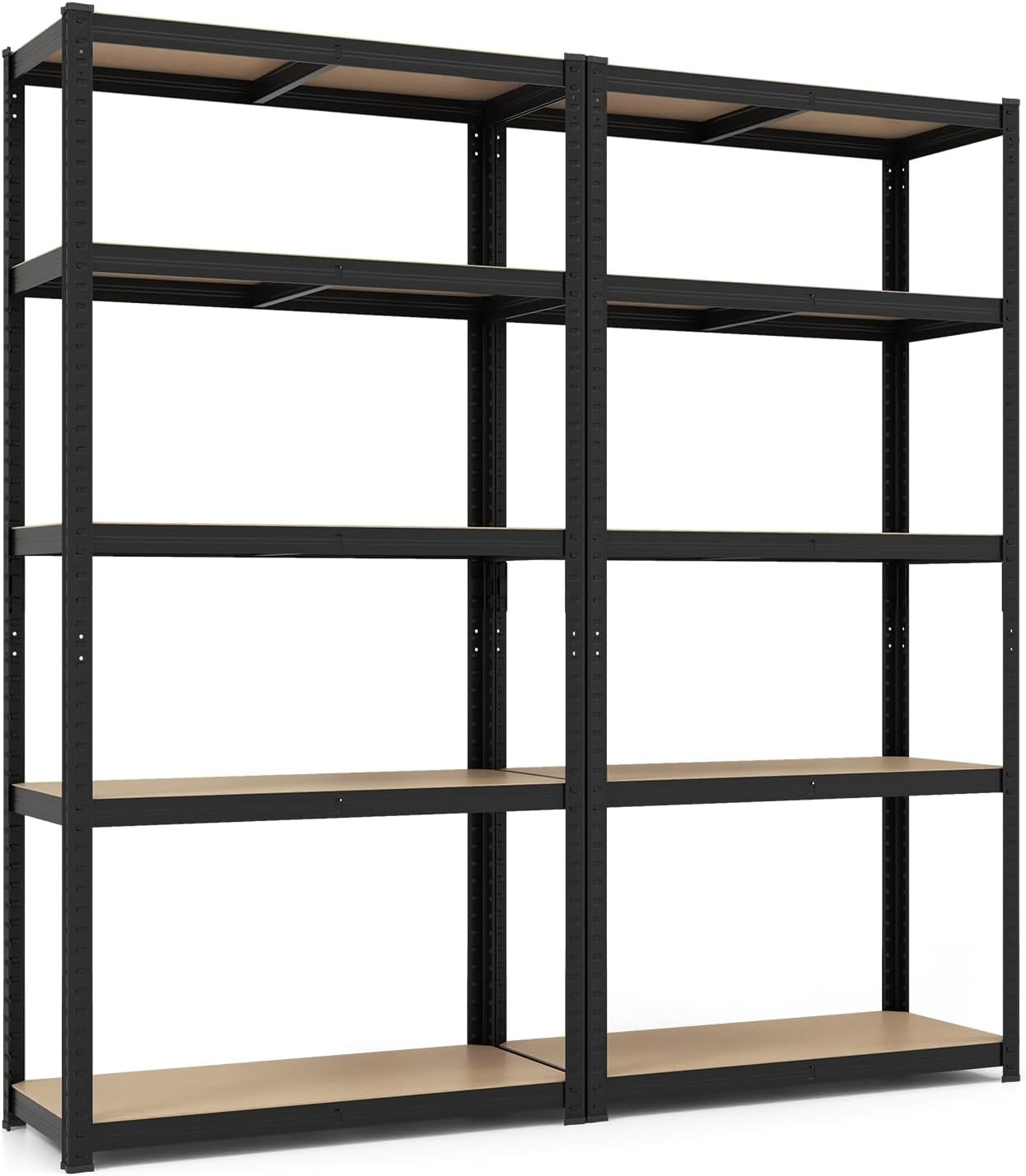5-Tier Heavy Duty Metal Shelving Adjustable Garage Storage 2000 LB Capacity