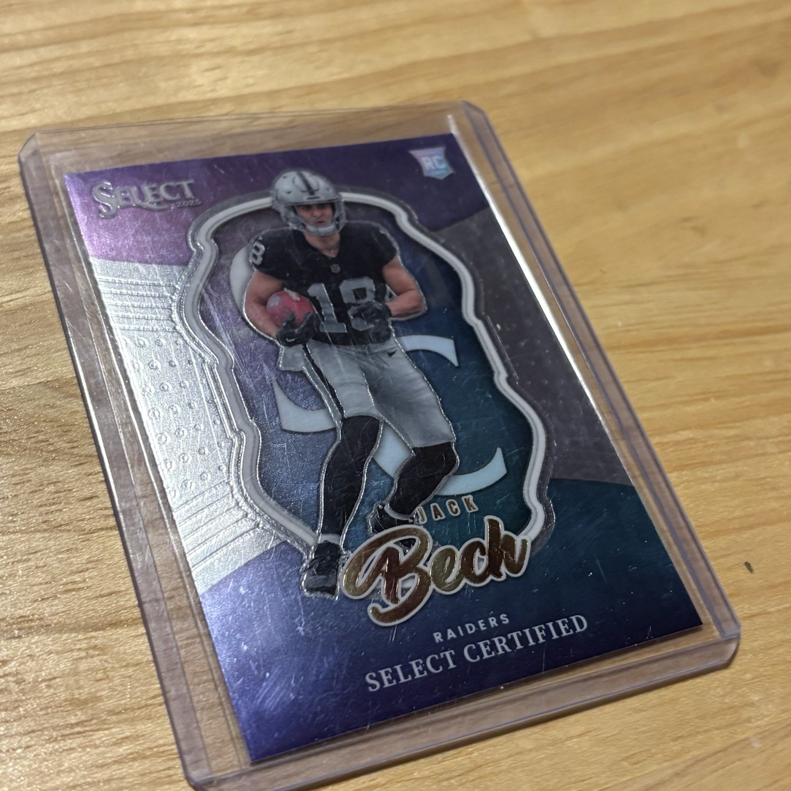 2025 Panini Select Jack Bech Certified Rookies RC Silver Prizm #21 Raiders