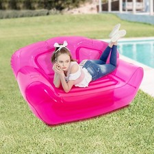 Inflatable Sofa PVC Bolw Up Couch Seat Portable 2 Person Chair 180-200kg Load