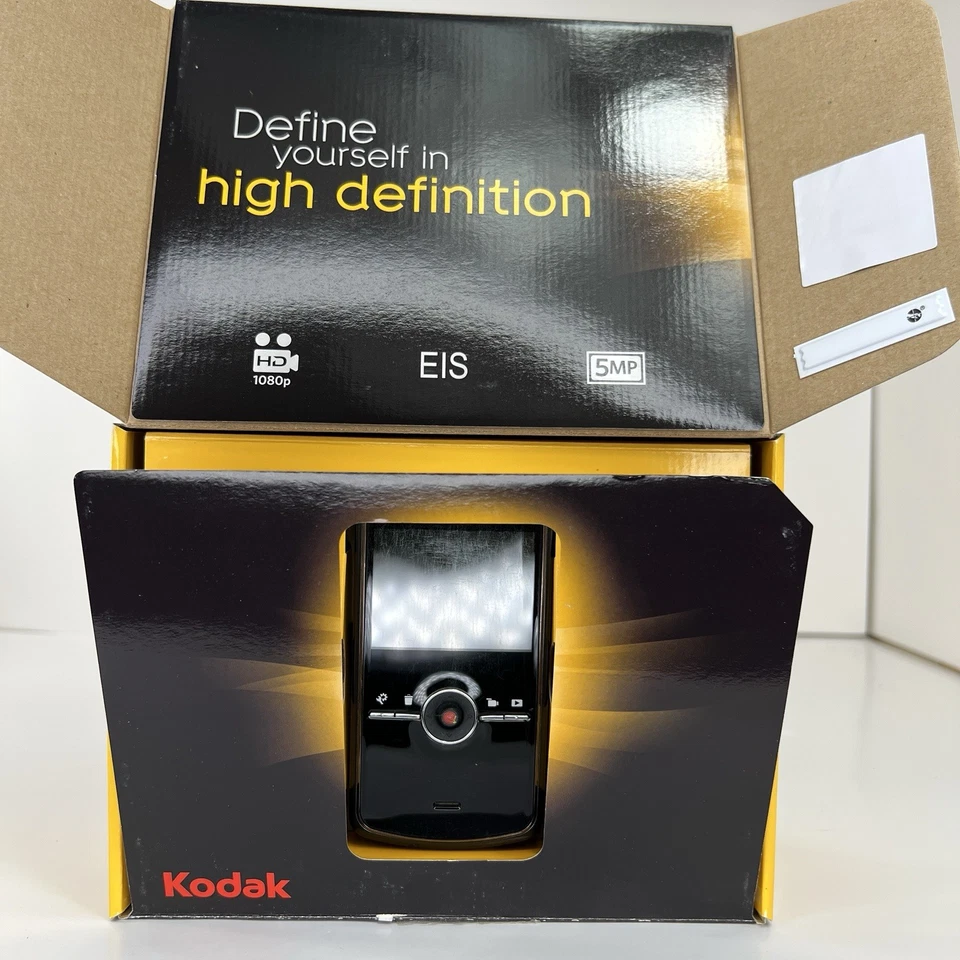 Kodak Zi8 Camcorder Black Compact 1080p HD Pocket Video Camera - Working - Image 2 of 4