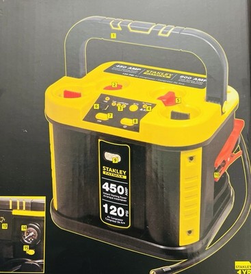 Stanley JS900CS Fat Max 450 Amp Jumper With Compressor for sale