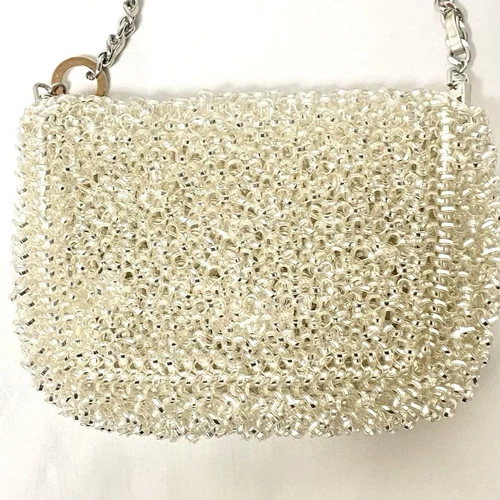 ANTEPRIMA Shoulder Bag 999 Collection Lucket Pure Silver Authentic - Picture 23 of 24