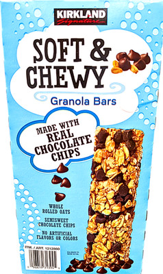 Kirkland Signature Soft & Chewy Granola Bars Chocolate Chips 64 Count EXP 10/26