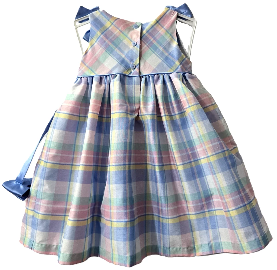 4 piezas Vestido Gymboree Primavera Pascua 12 18 Meses Cárdigan Lazo Pañal Cubierta Iglesia Foto 4 de 4