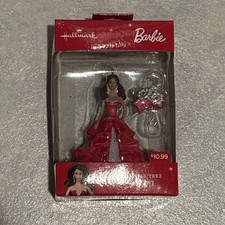Hallmark Holiday 2015 Barbie Red Dress Christmas Tree Ornament NIB