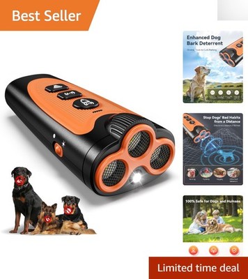 Portable Anti Barking Device with Triple Ultrasonic Emitters - Safe & Effective