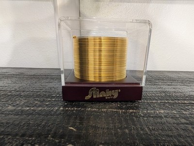 Vintage The Original Slinky Brand Authentic 14 Karat Gold Plated Slinky Toy RARE