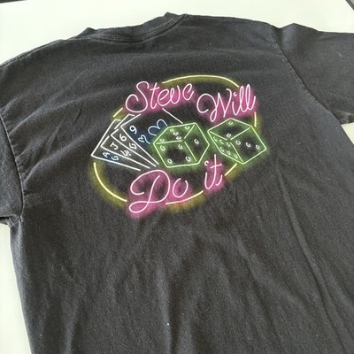 *RARE* Full Send by Nelk Boys Steve Will Do It Neon Gambling Casino Shirt Size M