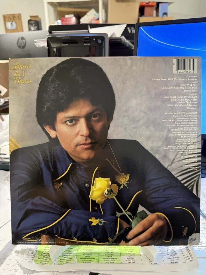 Johnny Rodriguez For Every Rose Epic Vinyl LP FE 38806 1983 Like New - Image 2 of 4