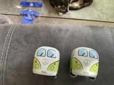 VW CAMPER VAN SET OF TWO EGG CUPS BY GIFTWORKS. BRAND NEW.