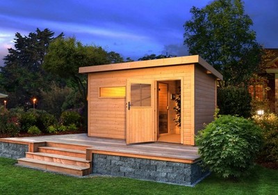 Karibu Saunahaus Aussensauna Gartensauna TOPGARDEN 3 /SUVA 3 ohne Ofen *ANGEBOT*