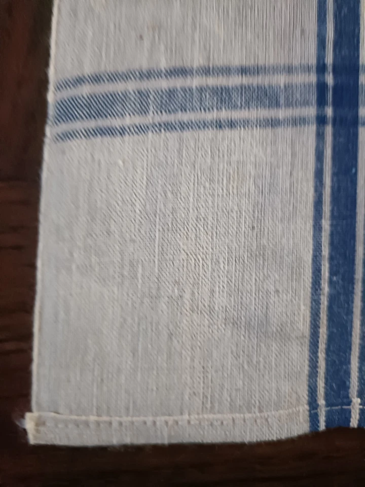 Linge ancien 3 Torchons en Metis 67 x 59,5 cm - Photo 3/4
