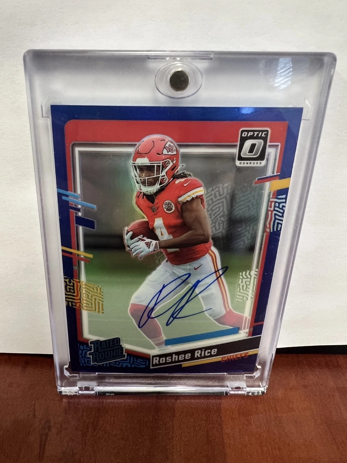 2023 Panini Donruss Optic - Rated Rookie RPS Rashee Rice #257 Blue Auto RC 17/99