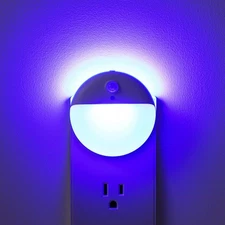 2 Pack Plug in Night Light with Motion Sensor and Dusk to Dawn Sensor Steple