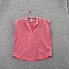 FIGS Women Scrub Top S Pink Technical Collection Rafaela PO#1638 Sleeveless