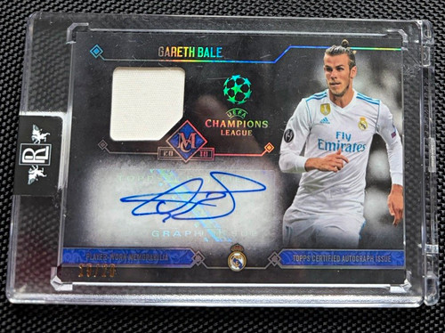Gareth Bale /20 Topps 2017-18 UCL Museum Patch Auto
