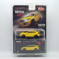 MINI GT HONDA CIVIC TYPE R FK8 PHOENIX YELLOW LHD MIJO EXCLUSIVES MGT0008