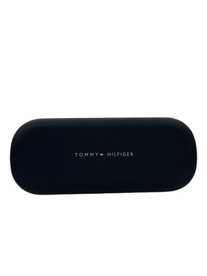 Tommy Hilfiger Brillenetui Hart Case Dunkelblau Neu unbenutzt mit Putztuch