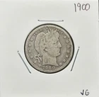 1900 Barber Quarter, 90% Silver, VG, Very Nice, Low Mintage! 🔥🔥