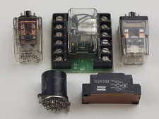  Lot of 5 Assorted Electrical Power Relays: Fujitsu, Potter  Brumfield  MORE 