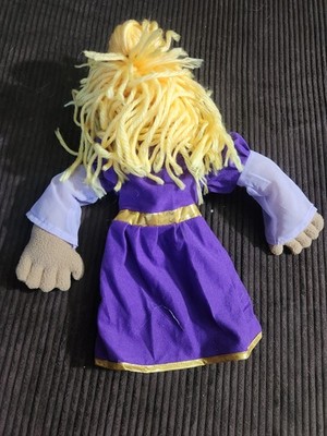 Melissa and Doug Princess Queen Hand Puppet Purple Dress Blonde 17